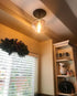 Orb Clear Glass Schoolhouse Semi Flush Mount Ceiling Light